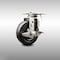 Service Caster 4 Inch 316SS Hard Rubber Wheel Swivel Top Plate Caster with Brake SCC-SS31620S414-HRS-TLB - alternate 1